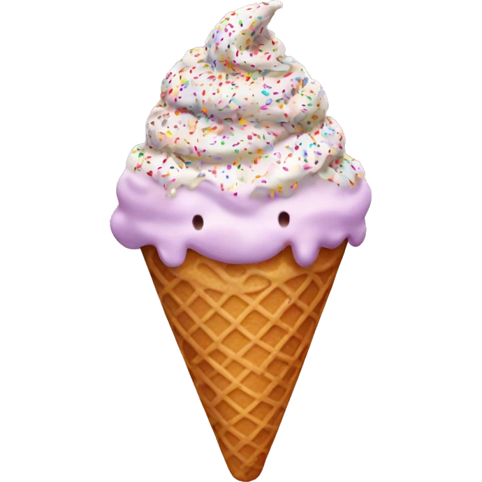ice cream with sprinkles  emoji