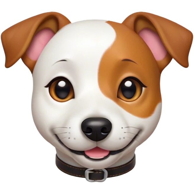 Cinematic Cute Jack Russell Terrier Portrait Emoji, Head tilted playfully and inquisitively, featuring a charming, small yet spirited body with a smooth, glossy coat, round, sparkling eyes full of delightful curiosity, and an endearing, mischievous smile, Simplified yet irresistibly adorable features, highly detailed, glowing with a warm, inviting glow, high shine, affectionate and lively, stylized with a touch of whimsical canine charm, soft glowing outline, capturing the essence of a mischievous yet lovable Jack Russell Terrier that seems as if it could scamper out of the screen into your arms! emoji