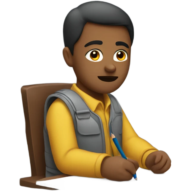 Mansplaining using crayons emoji