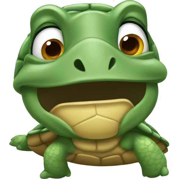 Silly turtle  emoji