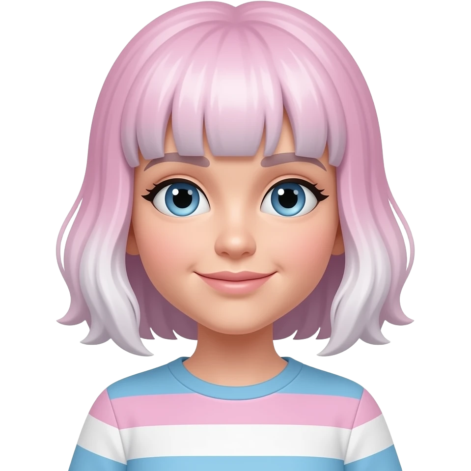 A transgender girl emoji