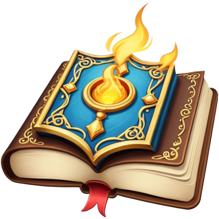 Spell book of magic emoji
