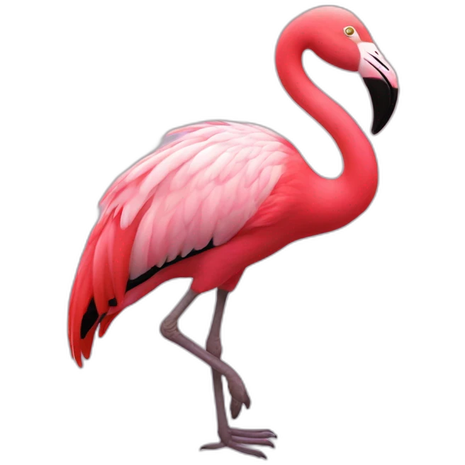 Flamant rose emoji