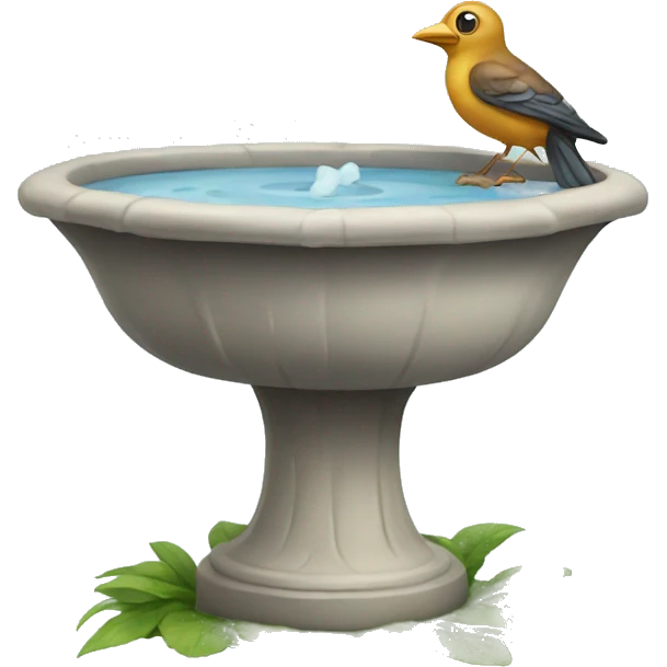 Bird bath emoji