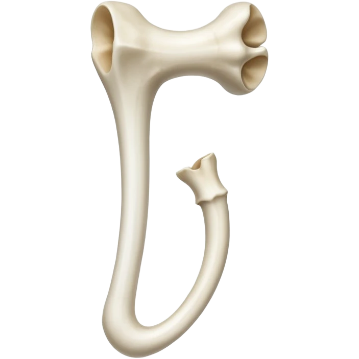 singular long anatomically-correct bone emoji