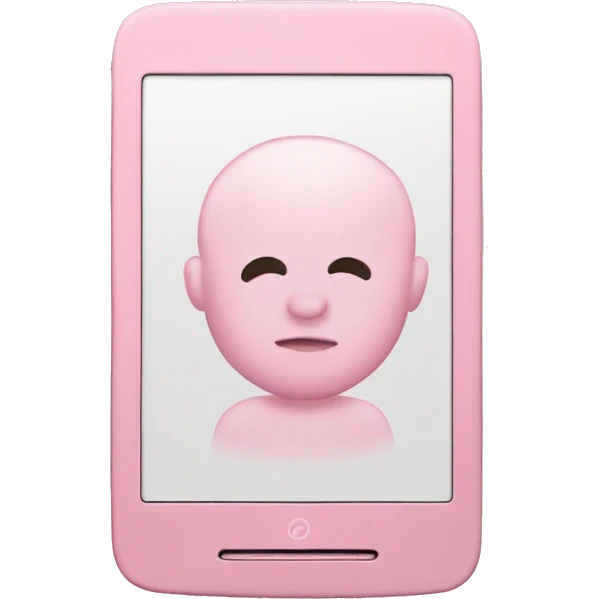 Baby pink kindle emoji
