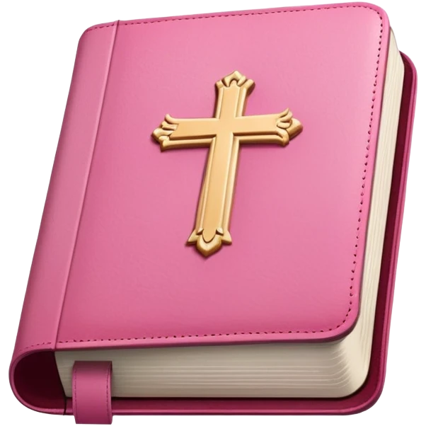 Pink bible emoji
