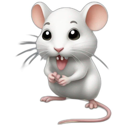 Souris qui fume un petard emoji