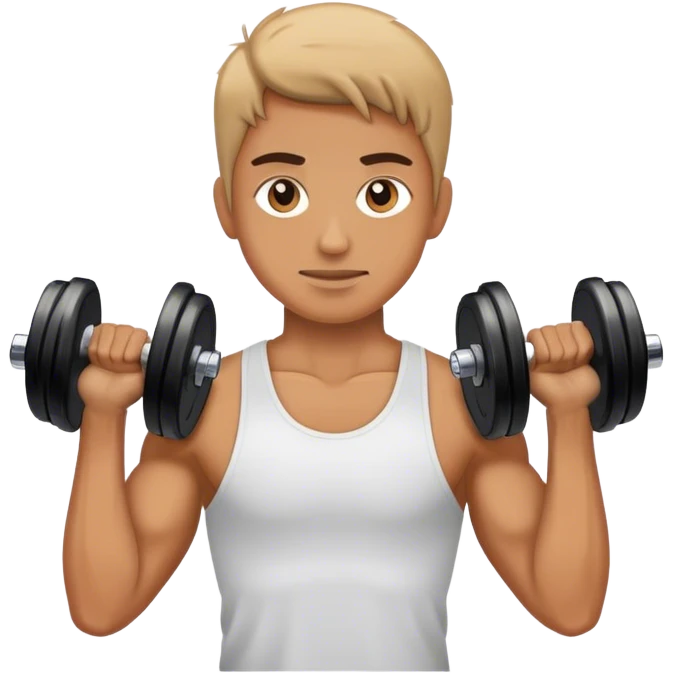 Tan weights emoji
