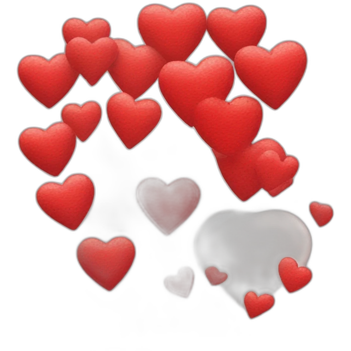 Rotes Herz mit weißen C emoji