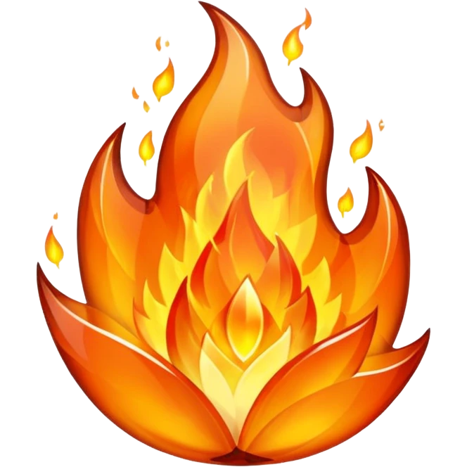 orange crystal fire emoji emoji