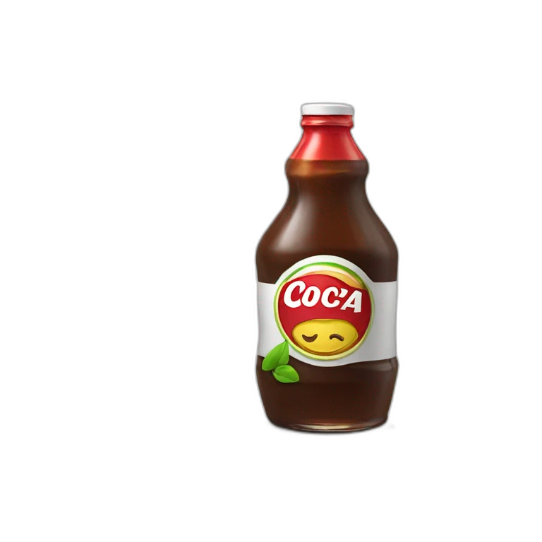 Une bouteille de coca emoji