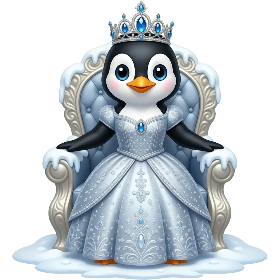 a fanticy penguen princess emoji