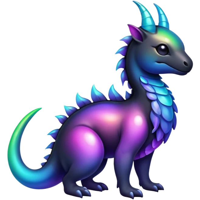  Iridescent gradient black dark fakemon-fantasy-creature emoji