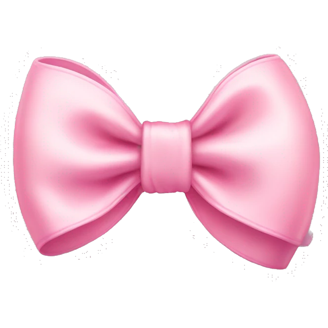 baby pink bow emoji