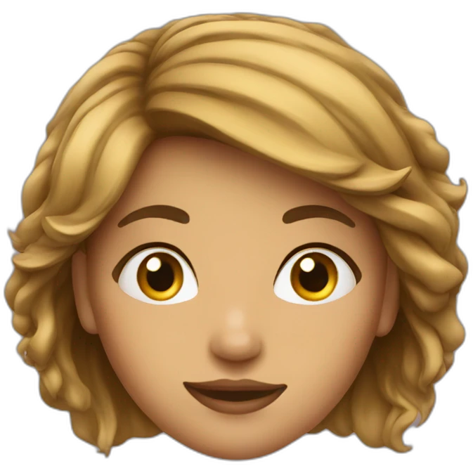 Pakistan girl large face with high hair emoji