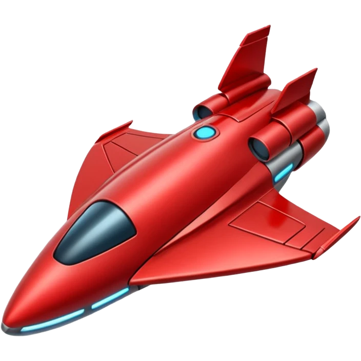 red spaceship emoji