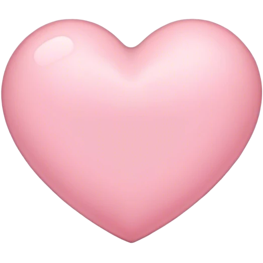 light pink heart emoji