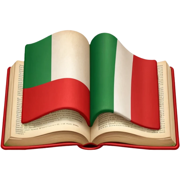 italian austrian flags in a dictionary emoji