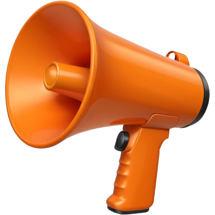 megaphone projecting sound emoji