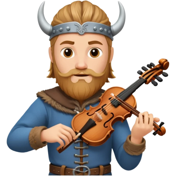 Viking with violin emoji