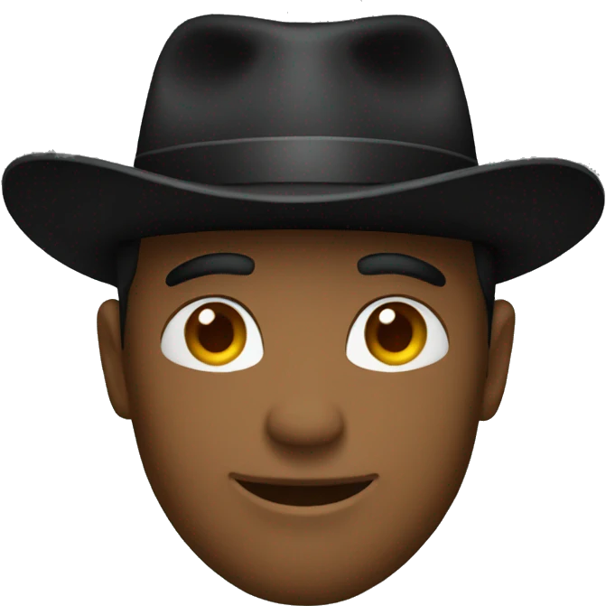 black fedora  emoji