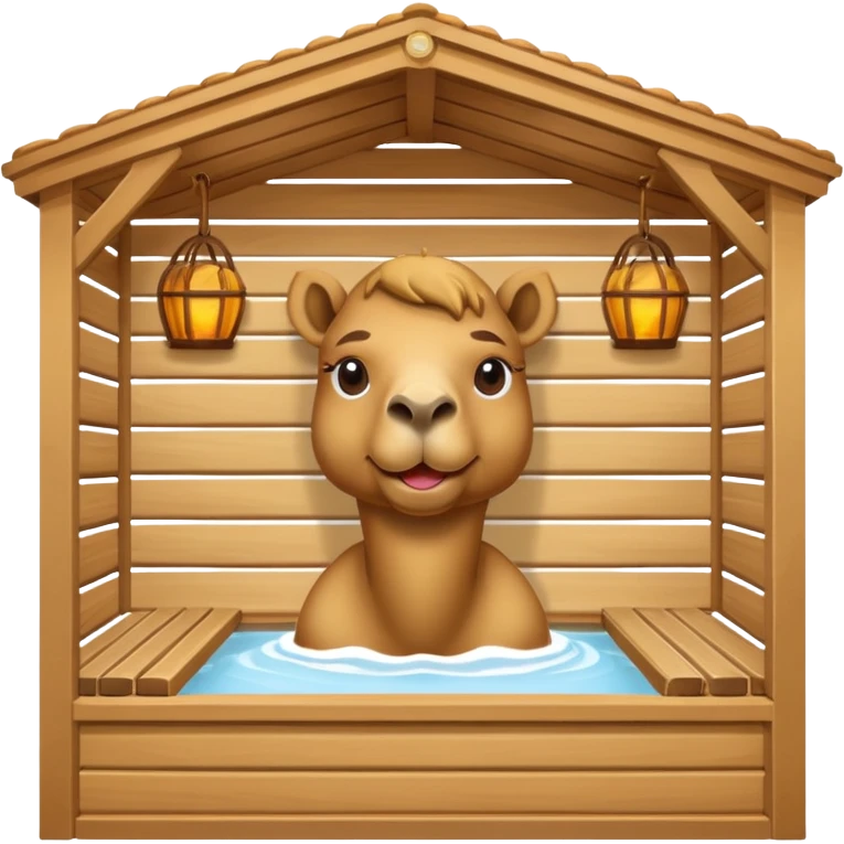 Camel in sauna emoji