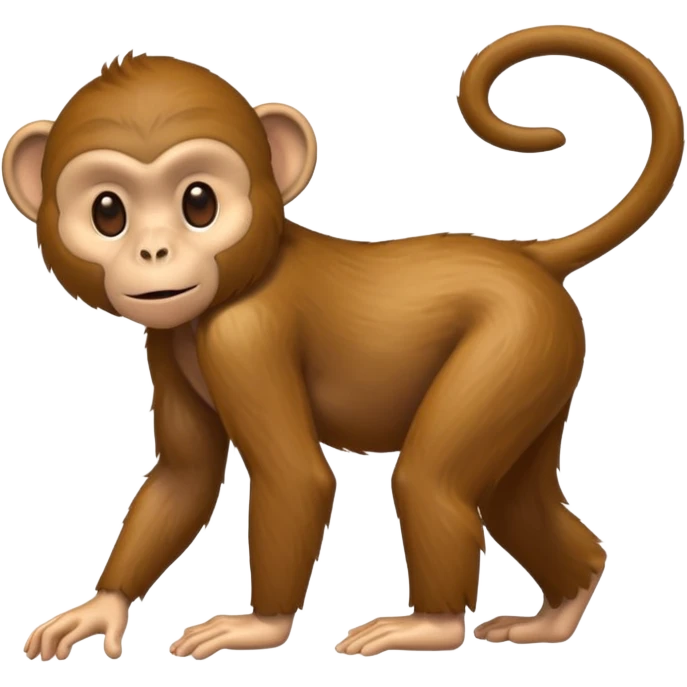 A monkey showing his butt emoji