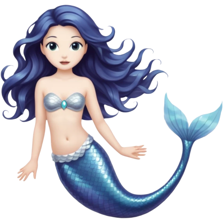 Lunar mermaid emoji