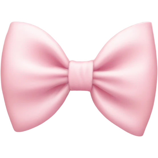light pink bow on light pink bow emoji