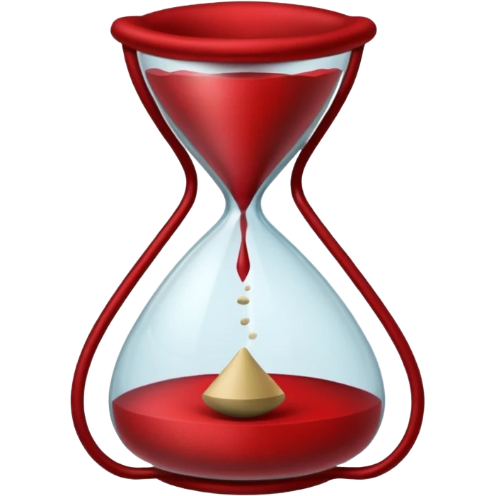 devi farmi queste emoji prendendo solo il loro bordo e rendendomele rosse scuro, le emoji in questione sono, la mazzetta di soldi e la clessidra, ti ridico io voglio solo i bordi  emoji