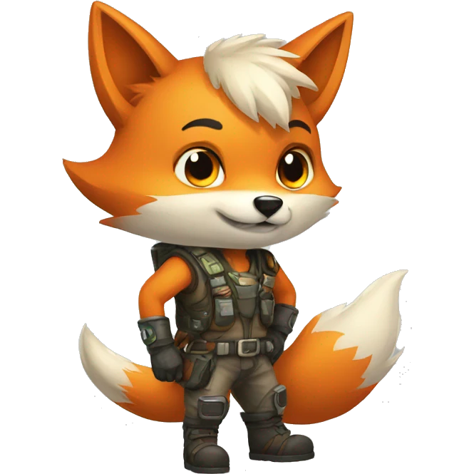 Gamer fox emoji