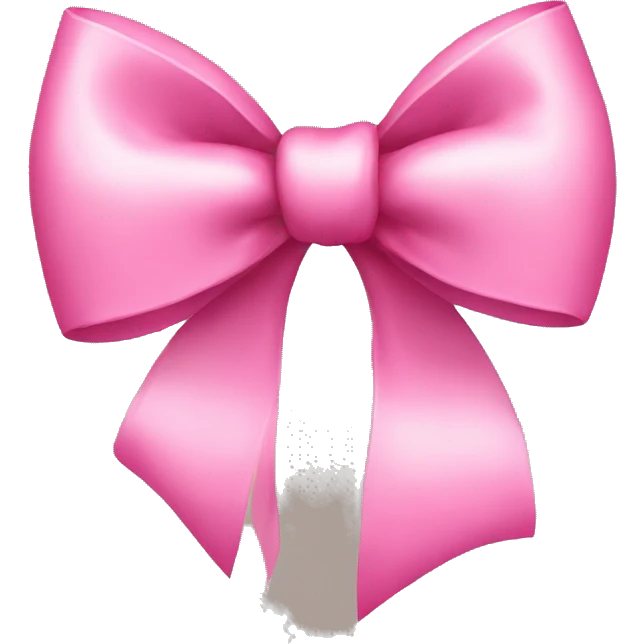 Pink bow heart emoji