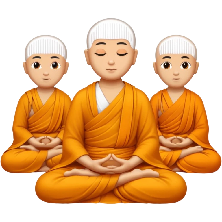 Buddha monks in mediatation emoji