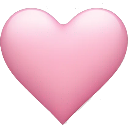Light pink love heart emoji