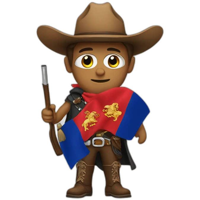 cowboy with scotish flag emoji