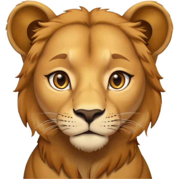 lioness teaching emoji