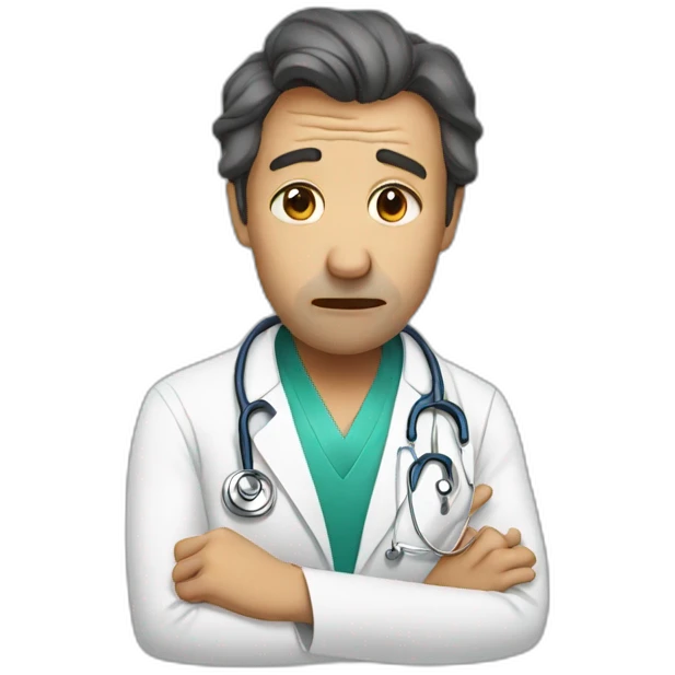 crying doctor emoji