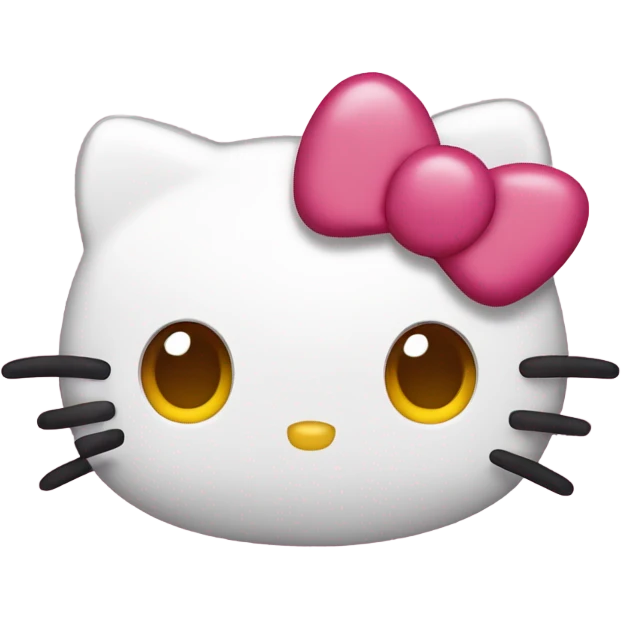 Hello kitty with heart eyes emoji