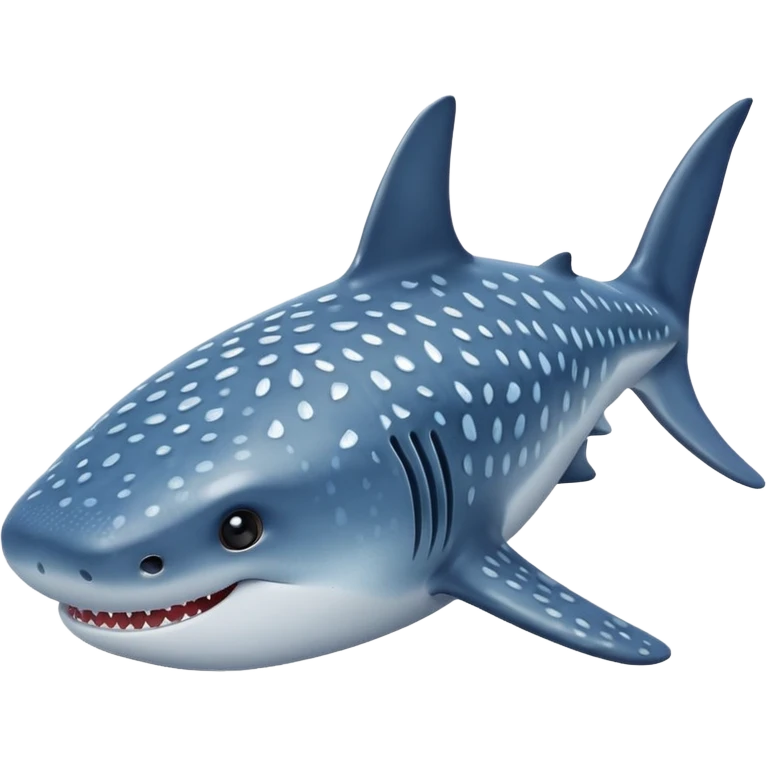 Cute whale shark emoji