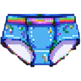 pixel art underwear item from video game emoji