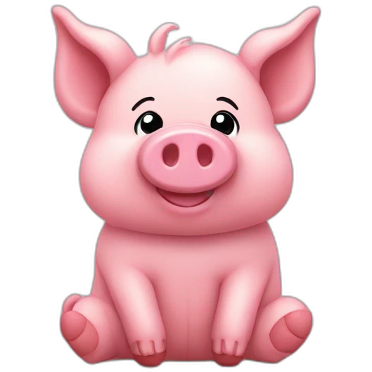 Ty-tulip-stuffed-pig-toy-slouching-sitting-plush-fluffy emoji