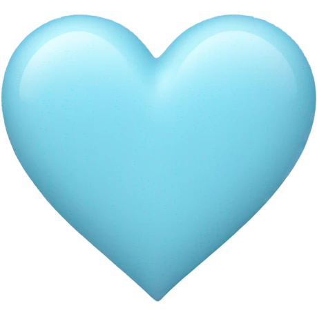 Pastel blue heart emoji
