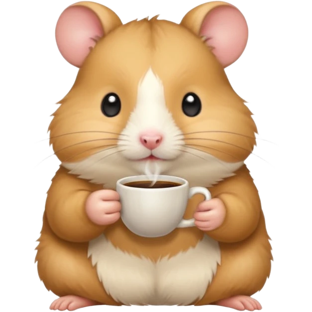 hamster drinks coffee emoji