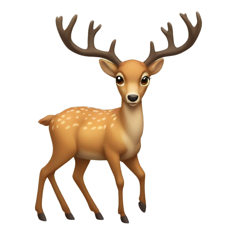 spike deer emoji