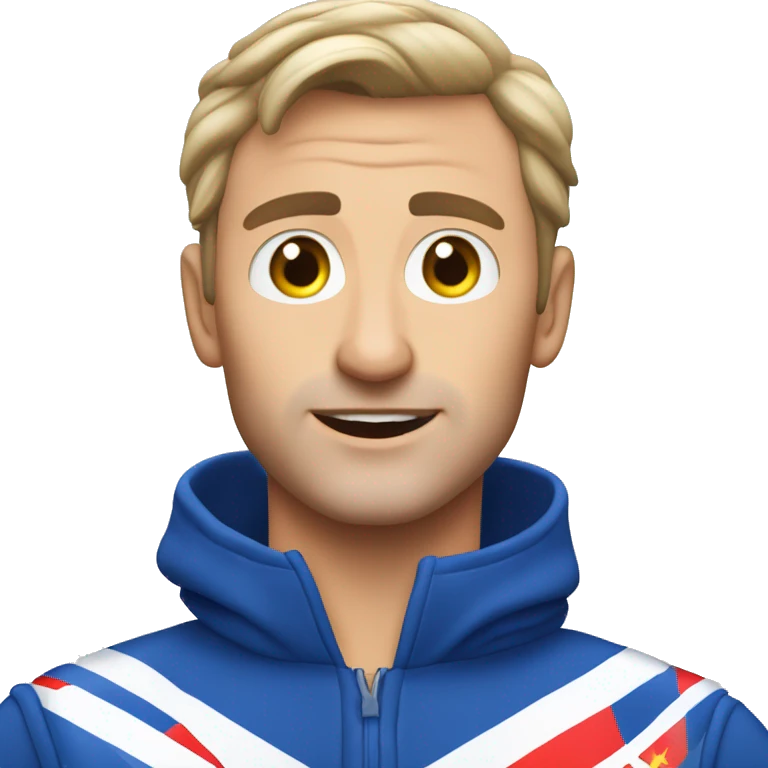 Joost Klein wearing his blue outfit of Eurovision 2024 emoji