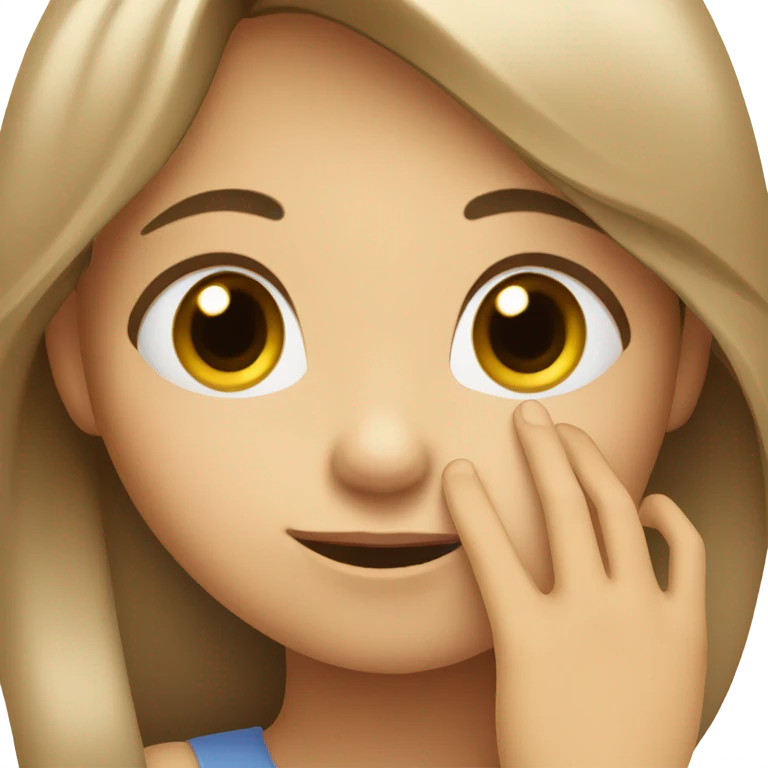 girl blushing with hand over mouth  emoji