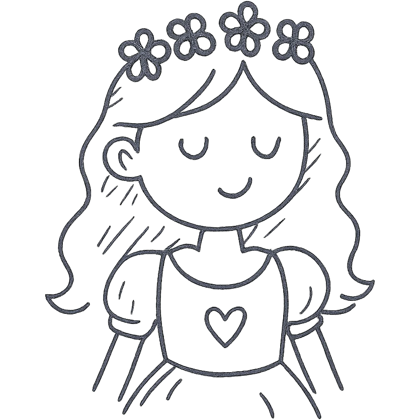 flower princess emoji