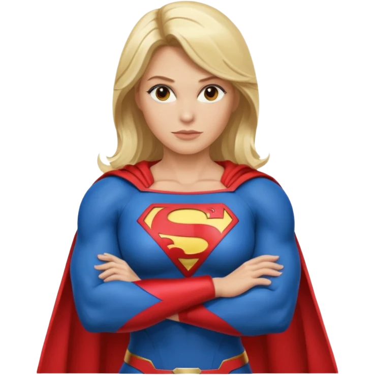 Super women blonde emoji