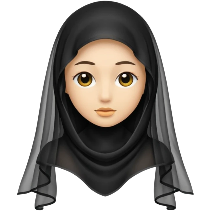 a black veil emoji